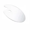 Transparent Paint Palette Flat Oval Shape
