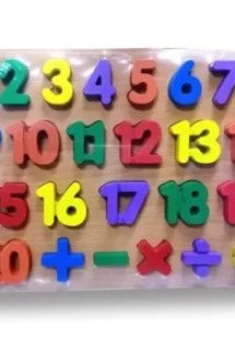 3D Wooden Numbering Puzzle Plate