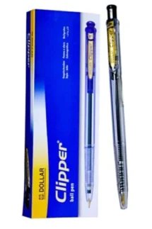 Buy Dollar Clipper Ballpoint Pen Pack of 10 (Blue, Black, Red)