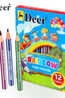 Deer Color Pencil Pack of 12 Vibrant Half-Size Colors