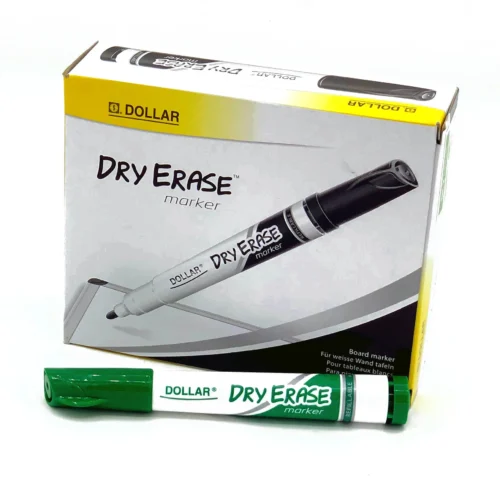 Dollar Dry Erase Whiteboard Marker Pack of 12 Blue, Black, Red, Green