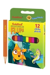 GoldFish Color Pencil 12 Colors Half