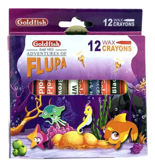 GoldFish Crayons Adventures of Flupa 12 Colors