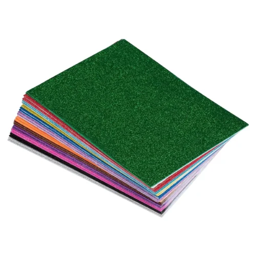 Multicolor Foaming Glitter Sheets Pack of 10 A4 Size