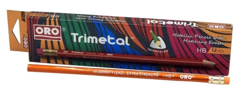 Oro Pencil Rubber Trimetal #513 12 Pcs Pack