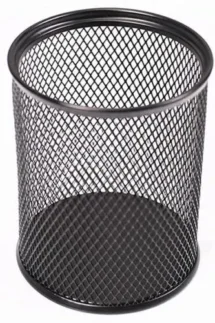 Pen Stand And Stationery Holder Metal Mesh Round