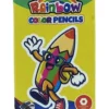 Deer Rainbow Color Pencils Half Size – 6 Vibrant Colors