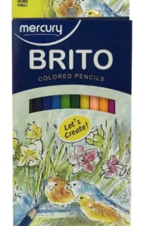 Mercury Brito Coloring Art# 2500 - 12 Color Pencils Set