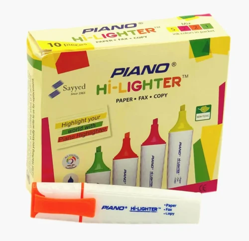 Highlighter Piano Mix Colour (Pack of 10Pcs)