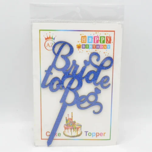 Bride To Be Cake Topper Glitter – Elegant & Stylish