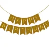 Golden Happy Birthday Banner – Large & Elegant Decoration