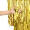 Metallic Foil Tinsel Fringe Curtain for Party Backdrops