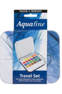 Daler-Rowney Aquafine Travel Tin 24 Half Pans