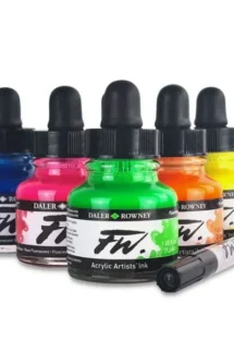 Daler Rowney FW Acrylic Ink Neon Colors Set Of 6 29.5ml