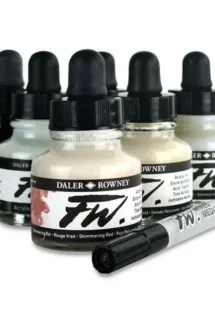 Daler Rowney FW Acrylic Ink Shimmering Colors Set of 6 29.5ml