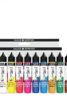 Daler Rowney System 3 Fluid Acrylic Paints 29.5ml Set of 10