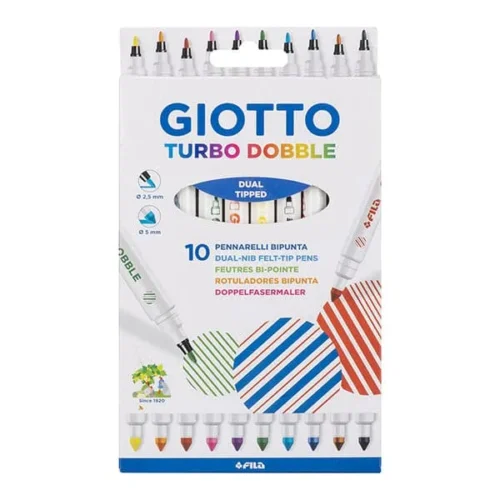 Giotto Turbo Double Markers 10 Pcs Set