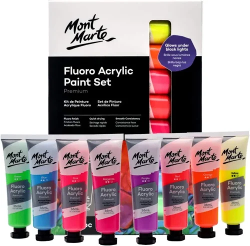 Mont Marte Acrylic Paints 36ml Tubes Set Of 8pcs