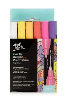 Mont Marte Dual Tip Acrylic Paint Pens Signature Set of 12