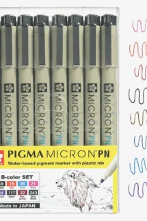 Sakura Pigma Micron Color Bursh Pen Pack of 8