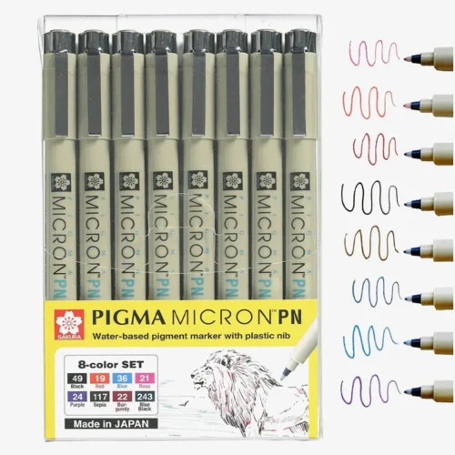 Sakura Pigma Micron Color Bursh Pen Pack of 8