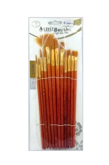 BOYI Paint Brush # 8818-6 (12Pcs) Brown