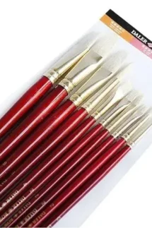 Daler Rowney Simply Natural Bristle Hair Brush Set of 10pcs