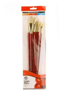 Daler Rowney Simply Natural Bristle Hair Brush Set of 6 Pcs