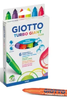 Giotto Turbo Giant Fluorescent Marker 6 Pcs Set