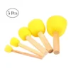 Keep Smiling Foam Brush Round Yellow