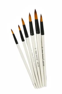 Keep Smiling Round Tip Paint Brush Pack of 6