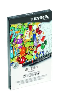 Lyra Hi Quality Art Pen Tin Box Of 10