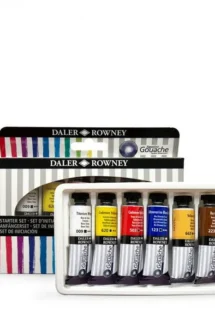Daler Rowney Aquafine Gouache Starter Set of 6x15ml