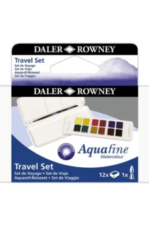 Daler Rowney Aquafine Watercolor Paint 24 Half Pan Set