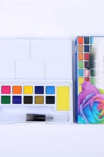 Keep Smiling Aquarelle Watercolor with Palette