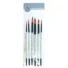 Keep Smiling Round Tip Paint Brush Pack of 6