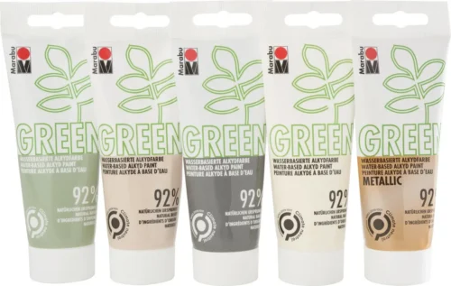 Marabu Green Water-Based Alkyd Paint Set BOHO