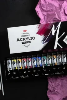 Masterclass Extra Fine Artist Acrylic Paints Set Of 12x18ml
