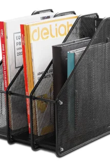 metal mesh magazine holder, magazine file rack, office file organizer, metal desk organizer, mesh magazine rack, document organizer, file storage rack, workspace organizer, Tsstationers.pk