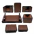 Senator Rexine Leather Desk Organizer 7pcs Set #20(Brown)