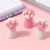 3 Pcs Cute Pink Style Cat Paw Rubber Erasers