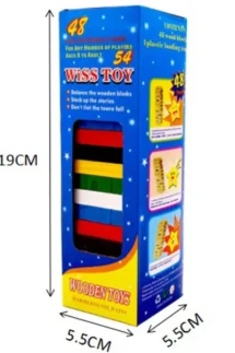 Colorful Wooden Jenga Game