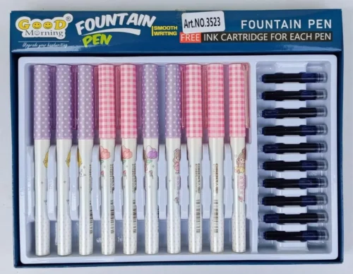 Chren Happy Holiday Cute Fountain Pen With Cartridge 1Pc