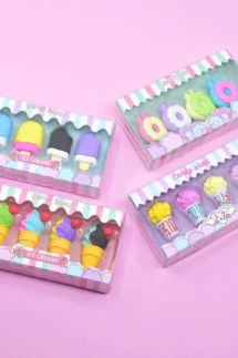 Cute Candy Shop Erasers 4pcs Set