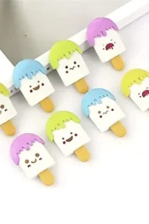 Cute Ice Cream Shape Rubber Pencil Erasers