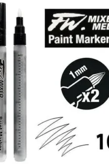 Daler Rowney Fw Mixed Media Refillable Paint Markers 1mm Pack Of 2