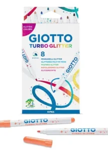 Giotto Turbo Glitter Marker 8 Pcs Set