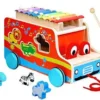 \Kids Destiny Xylophone Baby Pulling Car Wooden Toy