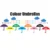 Kids Learning Educational Foam Wall Color Umbrellas