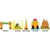 Kids Learning Educational Foam Wall Pakistan's Historical Buildings